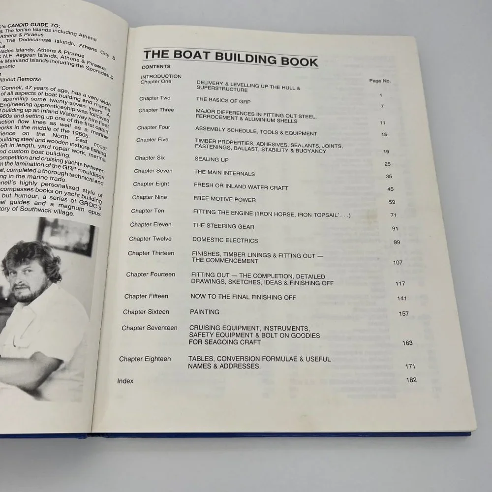 The Boatbuilding Book - Geoffrey O'Connell - 1988 - Build A Boat - Ashford Press
